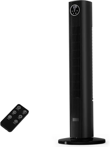 Miniatura 7 de Antarctic Star - Ventilador de torre portátil, ventilador de piso oscilante de 85°, ventilador silencioso de enfriamiento, temporizador de 12H, Negro