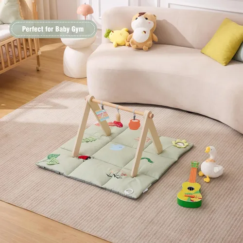 Miniatura 7 de UTEX Tapete Premium 9 en 1 para Tiempo Boca Abajo, Tapete de Juego para Bebé, Tapete Sensorial Suave para Bebés, Regalo Esencial para Recién Nacidos