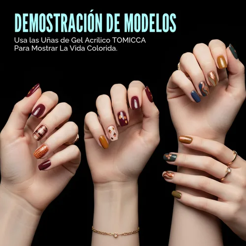 Miniatura 2 de TOMICCA Puntas de uñas cortas cuadradas extra cortas, 192 unidades, uñas postizas, 12 tamaños, uñas acrílicas transparentes para principiantes y 192