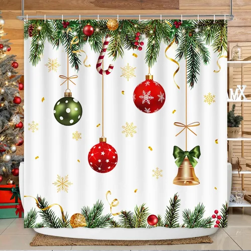 Miniatura 10 de Lokigo - Linda cortina de ducha con conejos, cortinas de ducha divertidas con conejos de Pascua para decoración de baño, cortina de ducha de tela
