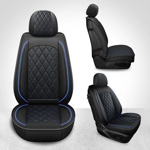 Miniatura 3 de MIROZO Juego completo de fundas de asiento F150, fundas impermeables de cuero para asiento de automóvil, fundas de cojín para automóviles Pick-up