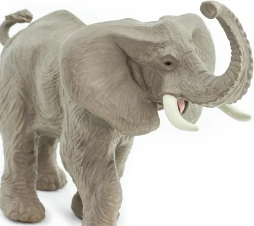 Miniatura 3 de Safari Ltd. Figura de elefante africano, figura detallada de plástico de 6.25 pulgadas, juguete educativo para niños, niñas y niños a partir de 3