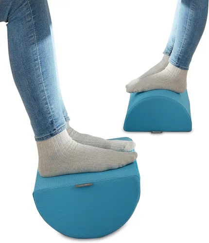 Leitz Reposapiés de escritorio, soporte ajustable para piernas y rodillas, adecuado para la oficina en casa, alivia el dolor de hombros y espalda,