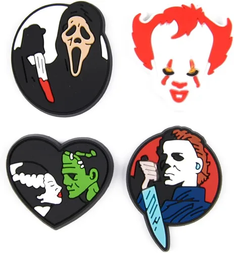Miniatura 7 de XQNB Dijes de PVC para zapatos, película de terror, accesorios para decoración de zapatos de Halloween, accesorios para niños, niñas, niños