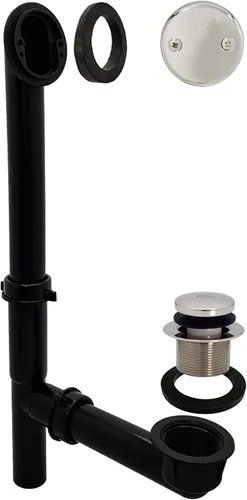 Miniatura 16 de Westbrass 593144-62 Kit de drenaje de residuos de baño con punta tubular de 1-1/2 pulgadas, color negro mate, paquete de 1