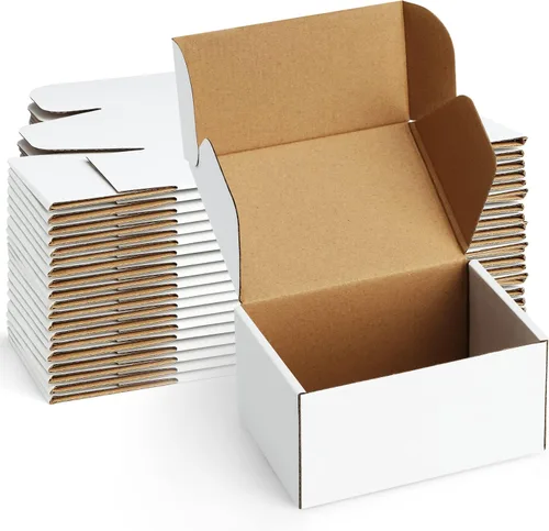 Miniatura 9 de Cajas de Envío de 12x9x3 Pulgadas: Paquete de 22 Cajas de Cartón para Embalaje, Cajas de Envío Blancas para Embalaje de Pequeñas Empresas, Cajas