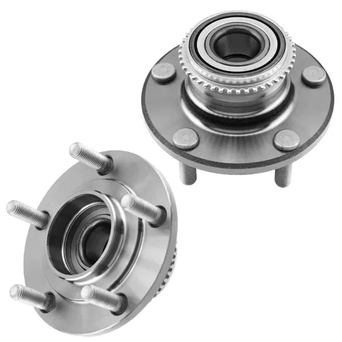 Miniatura 20 de Detroit Axle - 2 Cubos de Cojinetes de Rueda Delantera para Dodge Ram 1500 2009-2011, Conjunto de Cojinetes de Rueda y Cubos 2010, Par de Cubos
