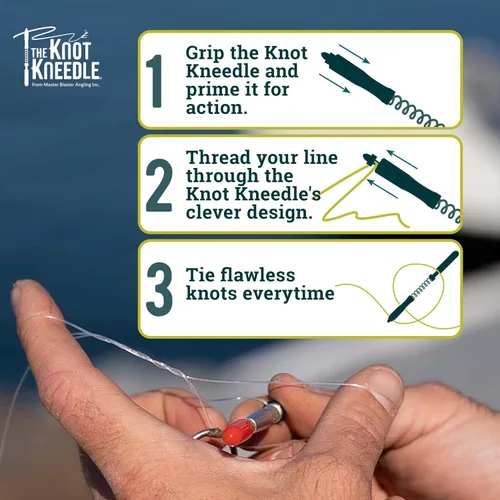 Miniatura 8 de KNOT KNEEDLE The Epic – Advanced Fishing Knot Tying Tool for 25+ Knots – Fast, Easy Knot Tyer for Fly Fishing, Small Tippet, and Weak Grip Strength