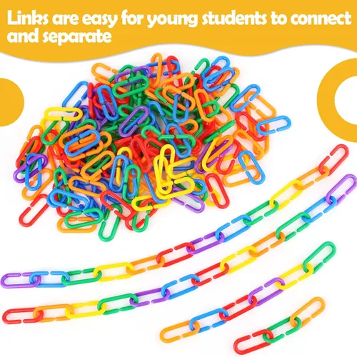 Miniatura 6 de Aizweb Juego de 240 ganchos de plástico con clips en C, kit de actividades de conteo y enlace, juguetes sensoriales para niños pequeños, desarrolla