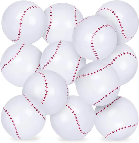 SAYAYA 30 pelotas inflables de béisbol para playa, bolas de playa inflables de PVC de 8 pulgadas a granel para fiestas de verano en la piscina,