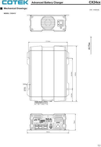Miniatura 7 de Cargador de batería avanzado de 3 etapas CX2415 24VDC 15A