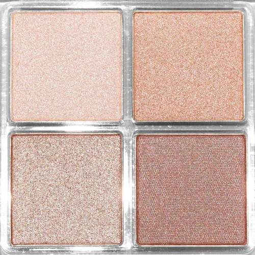Miniatura 2 de Palladio Sombra de ojos cuádriceps, aterciopelada pigmentada mate mezclable, acabados metálicos y brillantes, fórmula cremosa, paleta de sombra