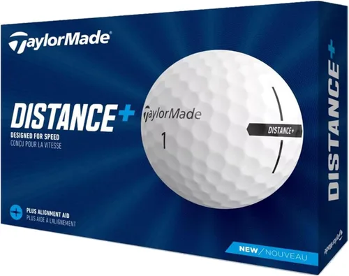 Miniatura 2 de TaylorMade Distance+ Logo - Pelotas de golf personalizadas con logotipo personalizado (Set de 12)