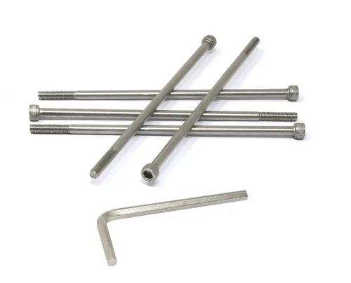 Miniatura 261 de iexcell Kit de tornillos de cabeza hexagonal de acero inoxidable 304, 100 unidades M2 x 0.157 in, paso de rosca de 0.016 in