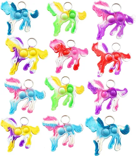 Paquete de 20 mini juguetes para ansiedad con forma de caballo pequeño, para autismo, fiesta de cumpleaños, regalos para escuela, aula, adultos y