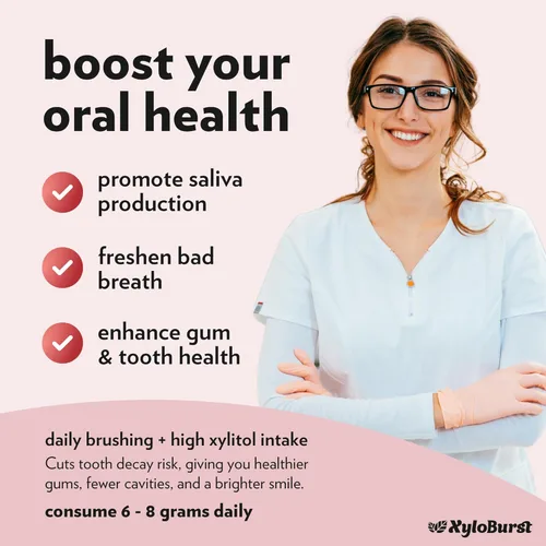 Miniatura 4 de XyloBurst - Mentas de Xilitol Menta para aliento fresco sin azúcar para la salud oral Sin gluten, veganas, aptas para keto Mentas libres