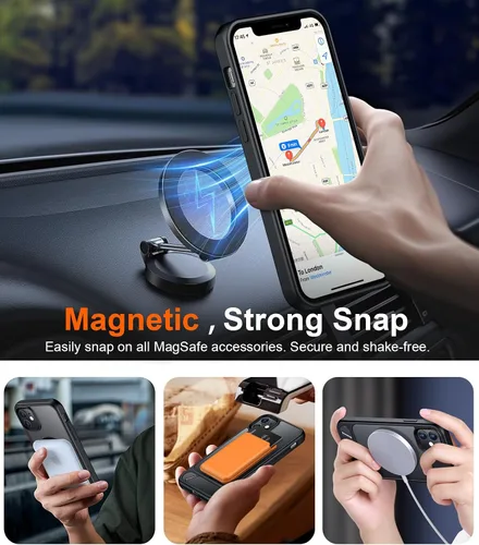 Miniatura 5 de Funda para iPhone 11 con compatibilidad magnética, [Soporte invisible incorporado][Compatible con MagSafe]