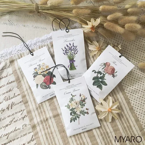 Miniatura 2 de MYARO 12 paquetes de lavanda y 12 paquetes de bolsitas perfumadas de lino, ambientadores para cajones y armarios, bolsas de larga duración