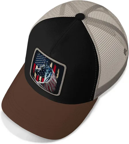 Miniatura 4 de Asvance Trucker Hat - Mesh Back Baseball Cap for Mens - Premium American Patriots Embroidered Hats - Gift for Dad