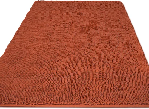 Miniatura 285 de Yeaban Alfombra de pasillo de baño de 24 x 72 pulgadas, antideslizante, alfombra de baño larga de felpilla gruesa, absorbente y lavable, alfombra