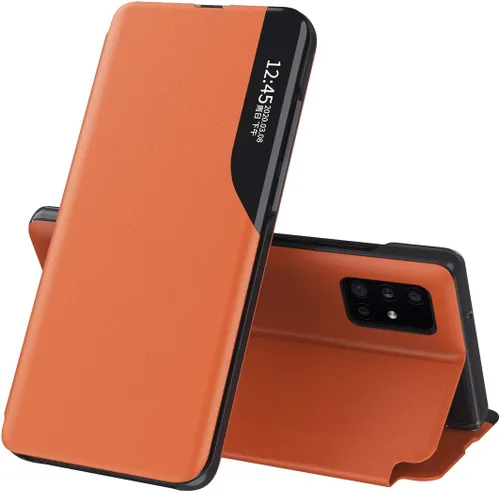 Miniatura 9 de Funda para Samsung Galaxy A71, Galaxy A71 Funda de piel transparente con función atril magnética con función atril, para mujeres y hombres, a prueba