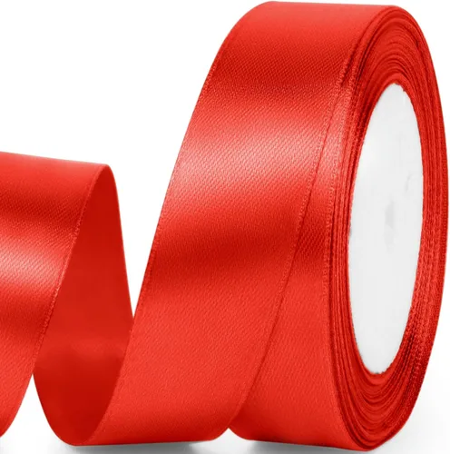 Miniatura 86 de Cinta de satén de 5/8" x 100 yardas - Cinta de seda naranja otoñal con carrete - Ideal para envolver regalos, ramos florales, manualidades