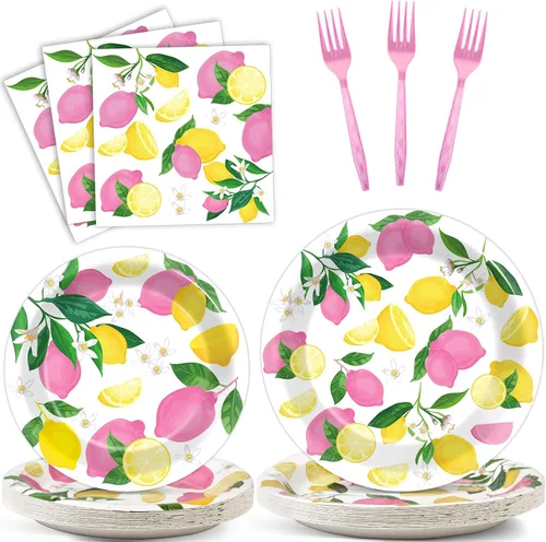 Miniatura 60 de 96 piezas de decoraciones de vaquera, suministros de fiesta, platos de papel con estampado de vaca, platos y servilletas desechables occidentales