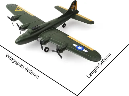 Miniatura 5 de Avión de control remoto de avión RC - RTF 2.4GHz Radio Control B17 iluminación avión para principiantes