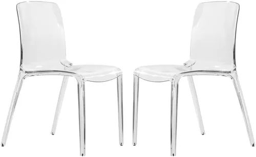 Miniatura 8 de LeisureMod Silla de comedor moderna de mediados de siglo, silla de acrílico para cocina, comedor y decoración contemporánea del hogar
