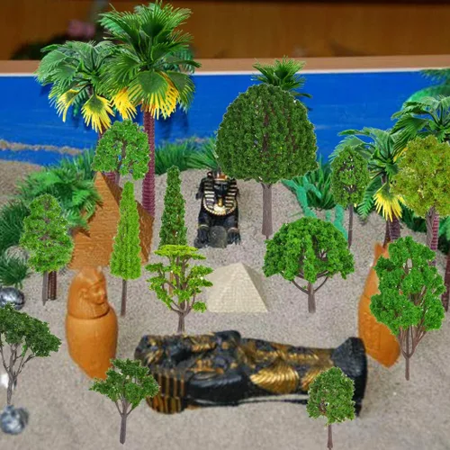 Miniatura 7 de Tayfremn 30 árboles modelos, tren, ferrocarril, paisaje, arquitectura, árboles de modelo mixto, árboles falsos para manualidades