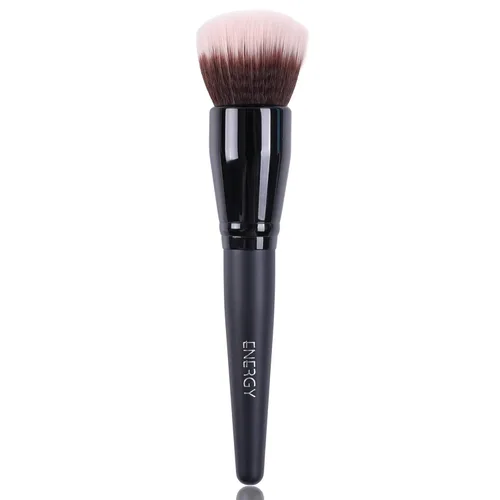 Miniatura 13 de ENERGY Brocha de base para maquillaje líquido, cepillo bronceador sintético profesional para cobertura completa, crema en polvo, cosméticos, mezcla