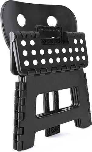 Miniatura 2 de ACSTEP Taburete plegable con soporte de espalda para niños, taburete de 9 pulgadas para niños y niñas, taburete de cocina al aire libre
