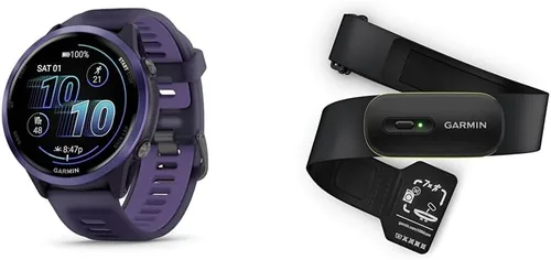 Miniatura 9 de Garmin® Forerunner® 570, 47mm, Reloj inteligente avanzado para correr y triatlón con GPS, pantalla AMOLED, funciones de entrenamiento y Pizarra/Negro