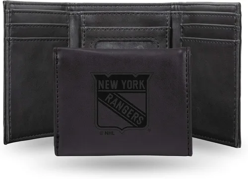 Miniatura 11 de NHL Rico Industries - Billetera triple grabada con láser y tres pliegues, accesorio para hombre