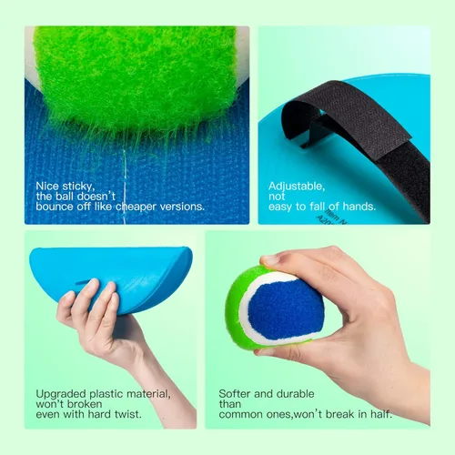 Miniatura 4 de Juego de pelota para lanzar y atrapar mejorado, juegos al aire libre para niños, rellenos de calcetines para juegos familiares, juguetes de playa