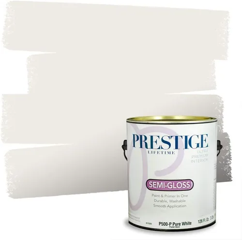 Miniatura 56 de PRESTIGE Paints - Pintura interior e imprimación en uno, 1 galón, cáscara de huevo, pimienta envejecida