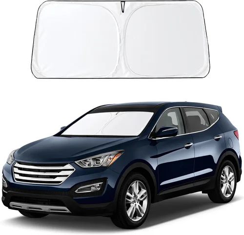 EcoNour Parasol para parabrisas compatible con Hyundai Tucson 2016-2019 2020 2021, visera solar para parabrisas delantero y ventana, bloqueador de