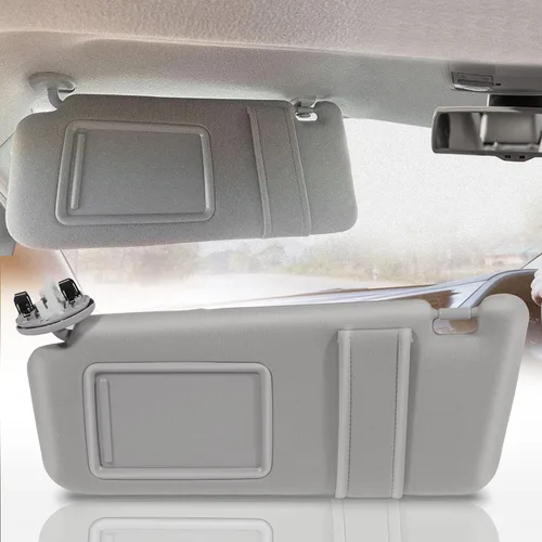 Miniatura 8 de SCITOO Conjunto de visera solar gris del lado izquierdo del conductor para Toyota Camry con techo solar (74320-06800-B0,04002-30706-B0)