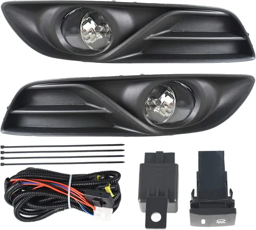 Miniatura 6 de LABLT Luces antiniebla de conducción + interruptor + kit de cableado de repuesto para Nissan Sentra 2013 2014 2015