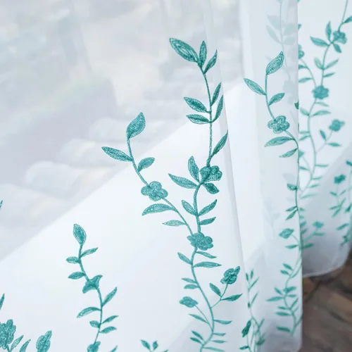 Miniatura 5 de Cortinas de lino bordadas marca Melodieux