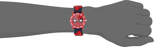 Miniatura 6 de Marvel Spider-Man - Reloj analógico de cuarzo con correa 3D para niños, Negro -, Reloj de cuarzo