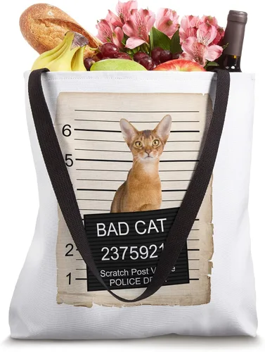 Miniatura 4 de Abyssinian Cat taza shot bad Cat Tote Bag