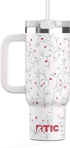 Miniatura 25 de RTIC Vaso Tumbler de Viaje por Carretera de 30 oz con Doble Pared Revestido de Cerámica Aislado Taza Portátil de Café de Viaje de Acero Inoxidable