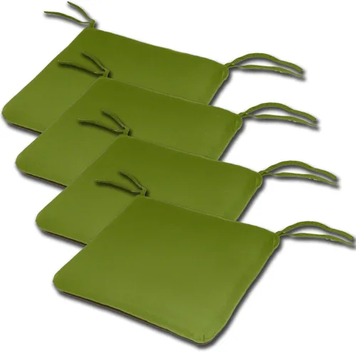 Miniatura 4 de Comfort Classics Sunbrella - Juego de 4 cojines de asiento estilo borde de cuchillo para interiores y exteriores, 20 pulgadas de ancho x 19 pulgadas