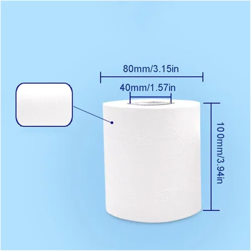 Miniatura 7 de Rollo de papel 10/12, hogar hogar 4 capas baño rollo de papel higiénico papel higiénico envío gota (color : 10 rollos)