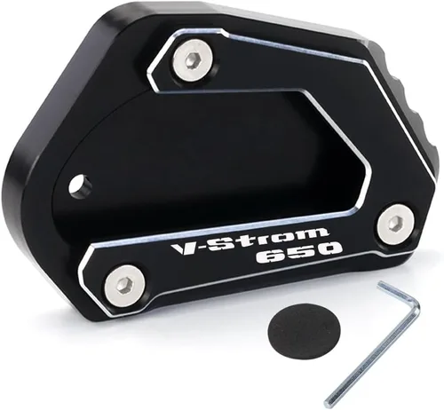 Placa de soporte de extensión lateral de motocicleta compatible con SUZUKI Vstrom 650 650XT 2004-2023 Vstrom | Soporte de almohadilla de pie DL650
