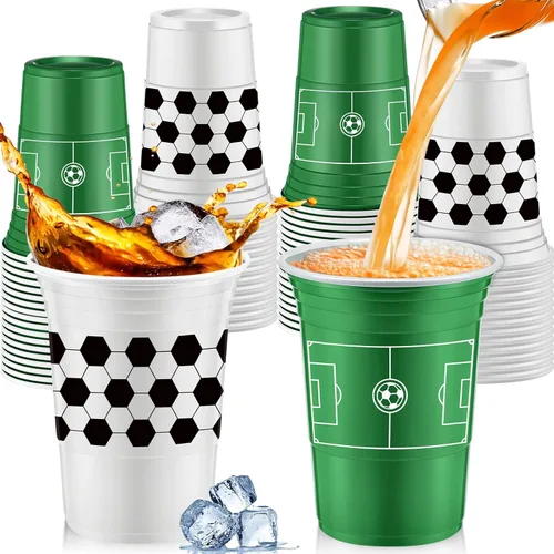 Miniatura 9 de Norme 48 tazas de decoración de fiesta de cumpleaños de telaraña, vasos desechables de plástico grueso de 16 onzas a granel para bebidas frías
