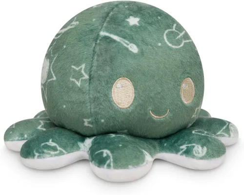 Miniatura 18 de TeeTurtle - El Peluche de Pulpo Reversible Original - Azul Claro + Azul Oscuro - Lindos Animales de Peluche Sensoriales Fidget Que Muestran Tu
