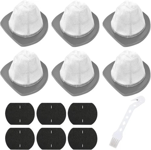 Paquete de 6 filtros de repuesto 2033 compatibles con aspiradora Bissell Featherweight Stick sin bolsa 20331, 20333, 20334, 20336, 20339, 2033M, 6