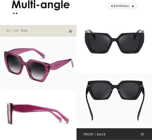 Miniatura 5 de kimorn Gafas de sol para mujeres y hombres de moda retro gafas de sol de moda K1354